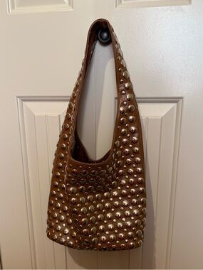 Anthropologie Studded Shoulder Bag